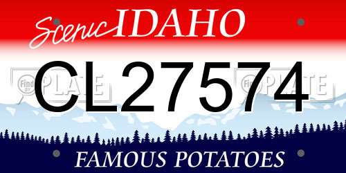 CL27574 Idaho License Plate