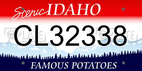 CL32338 Idaho License Plate