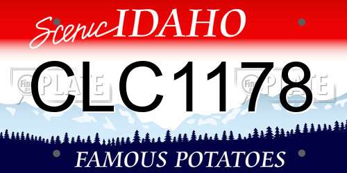 CLC1178 Idaho License Plate