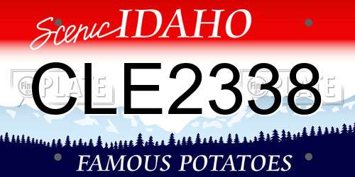 CLE2338 Idaho License Plate
