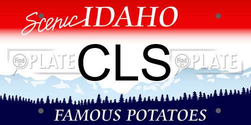 CLS Idaho License Plate