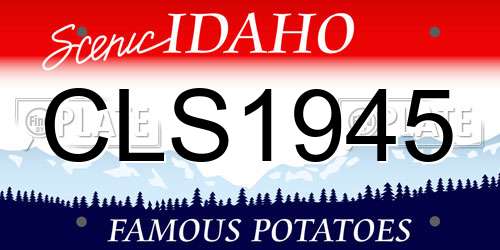 CLS1945 Idaho License Plate