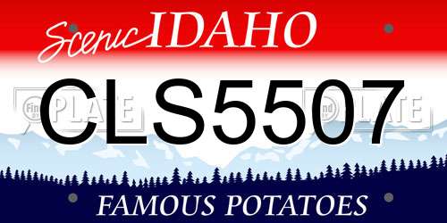 CLS5507 Idaho License Plate