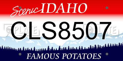 CLS8507 Idaho License Plate