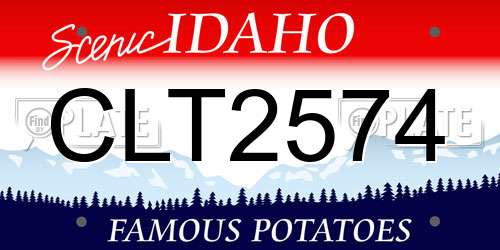 CLT2574 Idaho License Plate