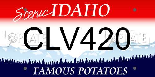 CLV420 Idaho License Plate