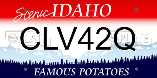 CLV42Q Idaho License Plate