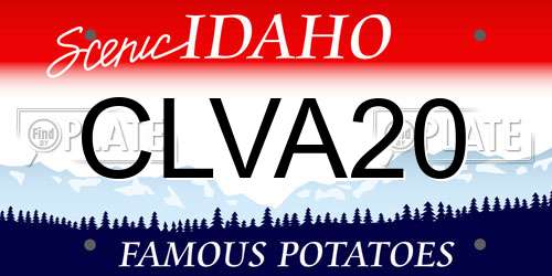 CLVA20 Idaho License Plate