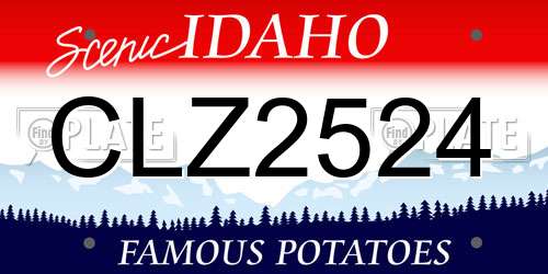 CLZ2524 Idaho License Plate