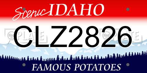 CLZ2826 Idaho License Plate