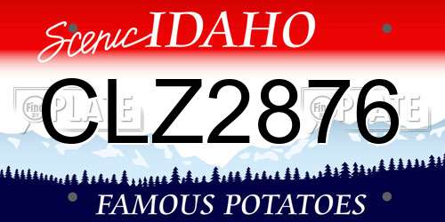 CLZ2876 Idaho License Plate