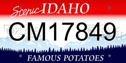 CM17849 Idaho License Plate