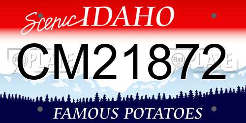 CM21872 Idaho License Plate