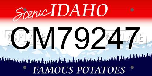 CM79247 Idaho License Plate
