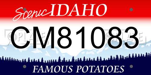 CM81083 Idaho License Plate