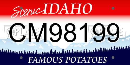 CM98199 Idaho License Plate
