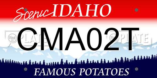 CMA02T Idaho License Plate