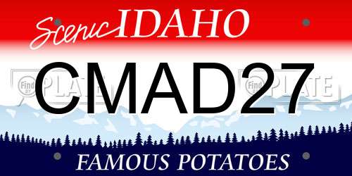CMAD27 Idaho License Plate