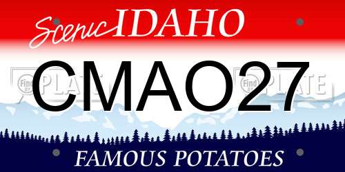 CMAO27 Idaho License Plate