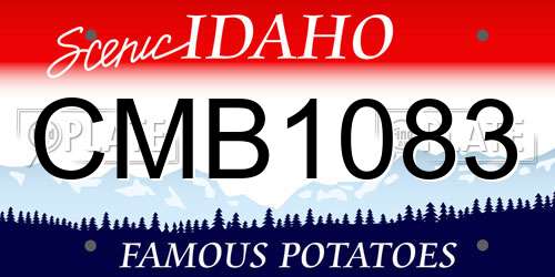 CMB1083 Idaho License Plate