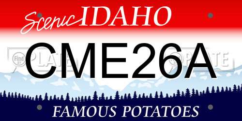 CME26A Idaho License Plate