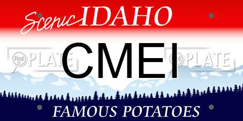 CMEI Idaho License Plate