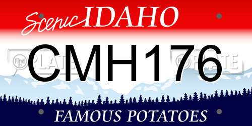 CMH176 Idaho License Plate