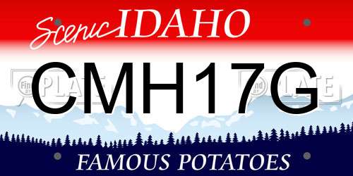 CMH17G Idaho License Plate
