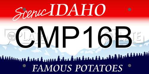 CMP16B Idaho License Plate