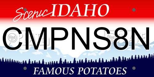 CMPNS8N Idaho License Plate