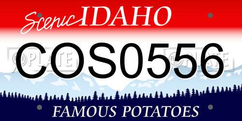 COS0556 Idaho License Plate