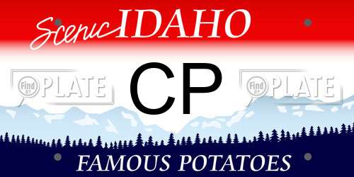 CP Idaho License Plate