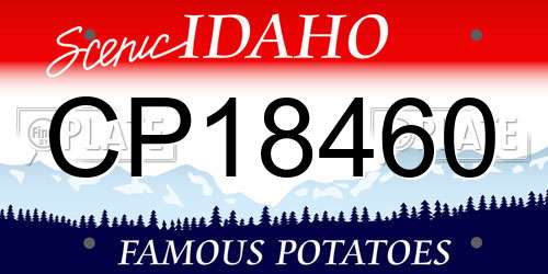 CP18460 Idaho License Plate