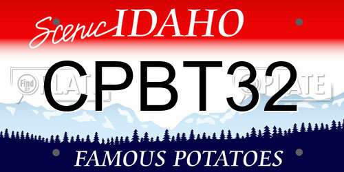 CPBT32 Idaho License Plate