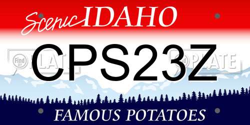 CPS23Z Idaho License Plate