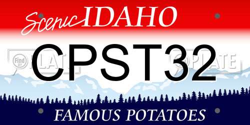 CPST32 Idaho License Plate