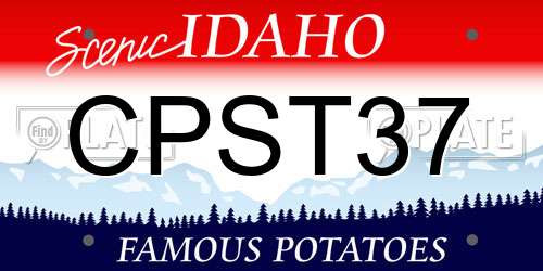 CPST37 Idaho License Plate