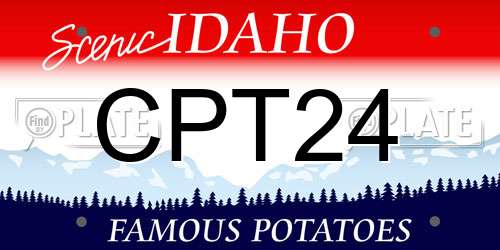 CPT24 Idaho License Plate