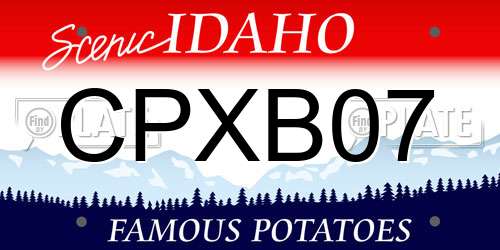 CPXB07 Idaho License Plate