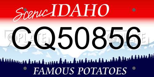 CQ50856 Idaho License Plate
