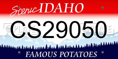 CS29050 Idaho License Plate