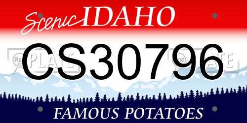 CS30796 Idaho License Plate