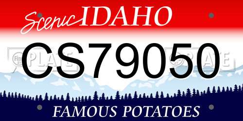 CS79050 Idaho License Plate