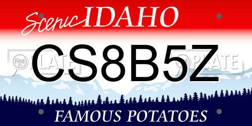 CS8B5Z Idaho License Plate