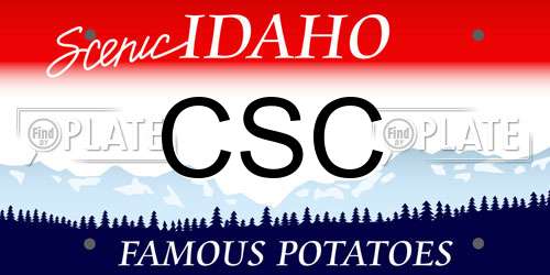 CSC Idaho License Plate