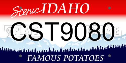 CST9080 Idaho License Plate