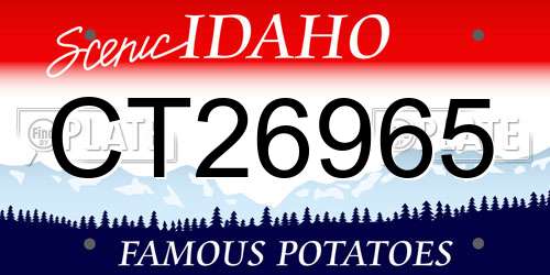 CT26965 Idaho License Plate