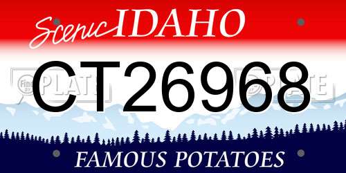 CT26968 Idaho License Plate