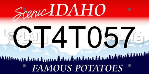 CT4T057 Idaho License Plate