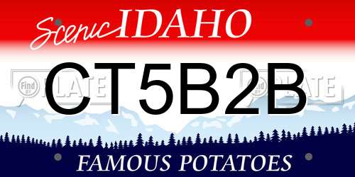 CT5B2B Idaho License Plate